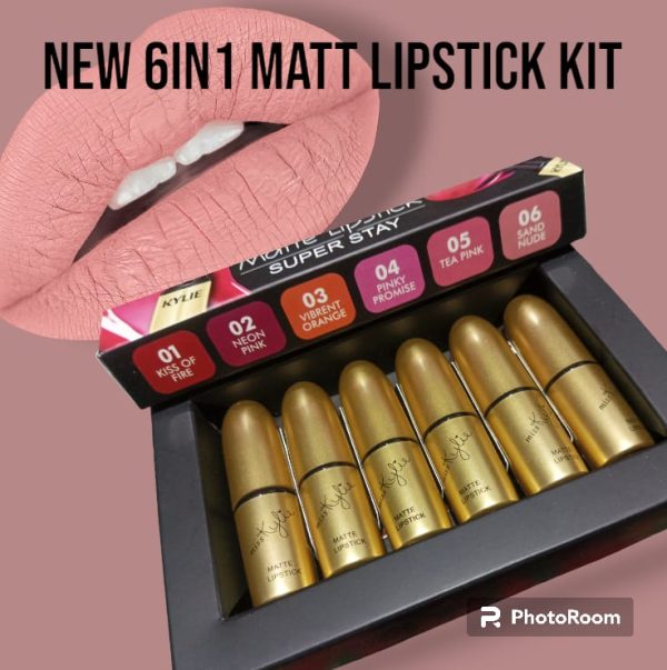 Image of 6 In 1 Kylie Matt Lipstick Kit