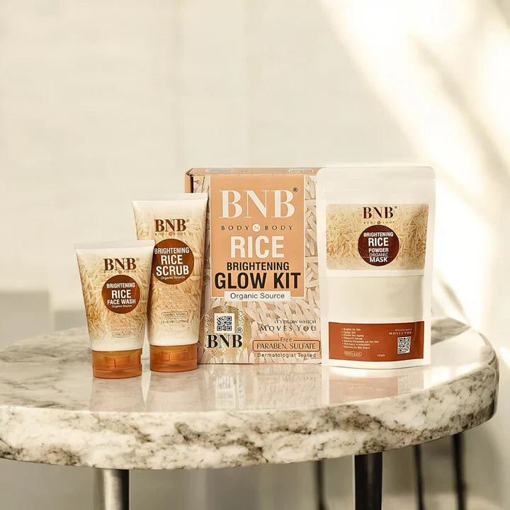 Image of BNB Rice Extract Brightening Glow Kit 3 in 1