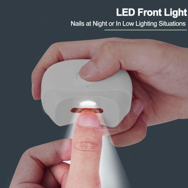 Image of Electric Automatic Nail Clippers With Light Trimmer