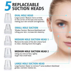 Image of 5-in-1 Electric Blackhead Remover Acne Treatment and Facial Pore Cleaner.