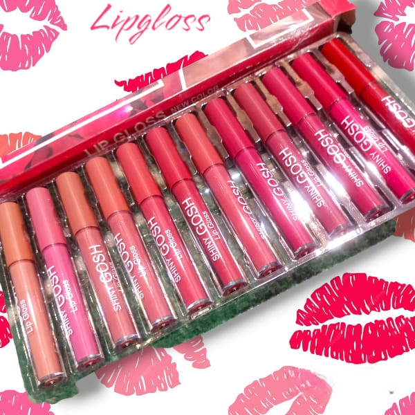 Image of 12 Shade Pack Shiny Gosh Lipgloss