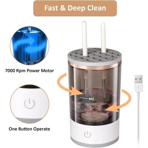 Image of Portable USB Electric Makeup Brush Cleaner Machine